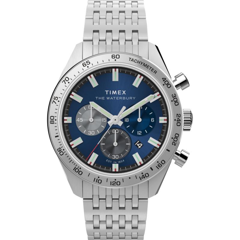 Timex Waterbury Traditional Chronograph 41mm Stainless Steel Watch