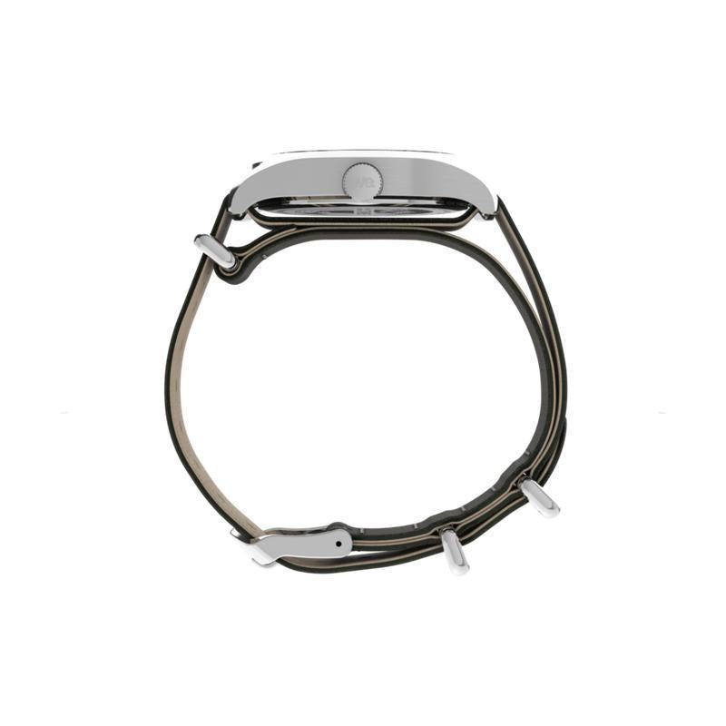 Timex Weekender New England Leather Strap Watch Green Strap