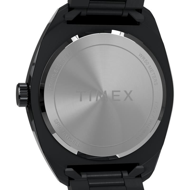 Timex Weston Black Dial Stainless Steel Watch