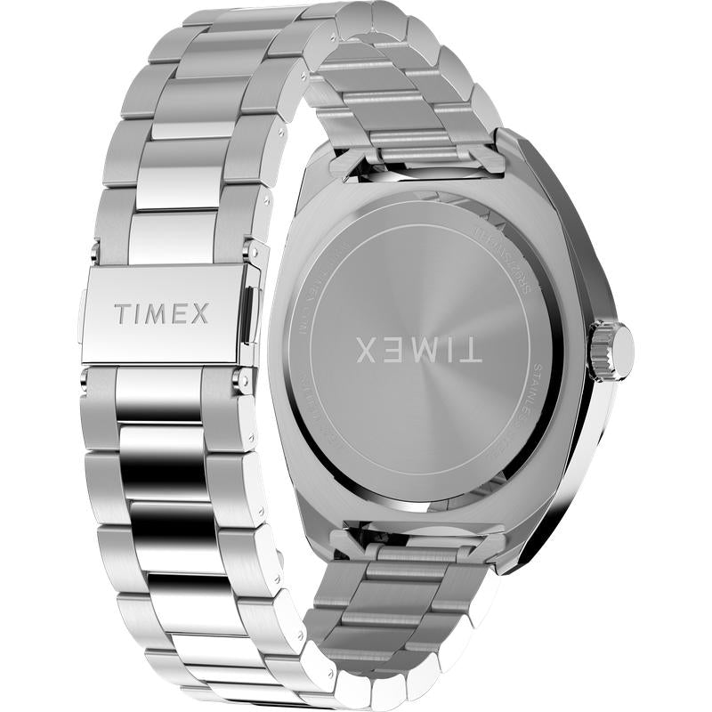 Timex Weston Black Dial Stainless Steel Watch