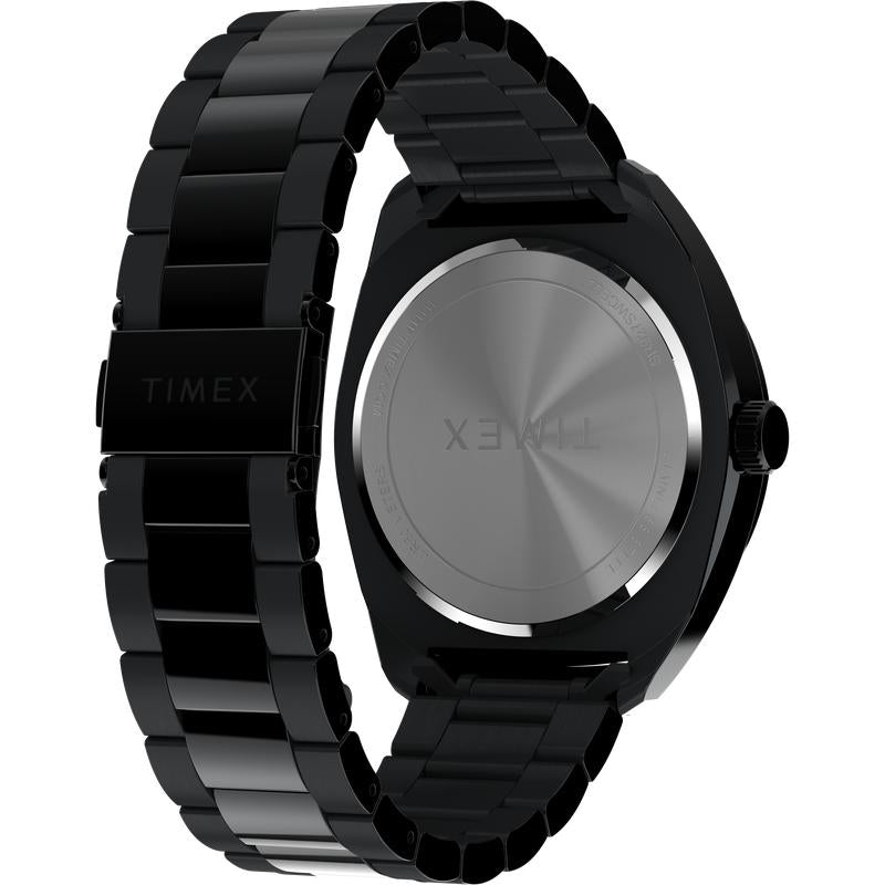 Timex Weston Black Dial Stainless Steel Watch