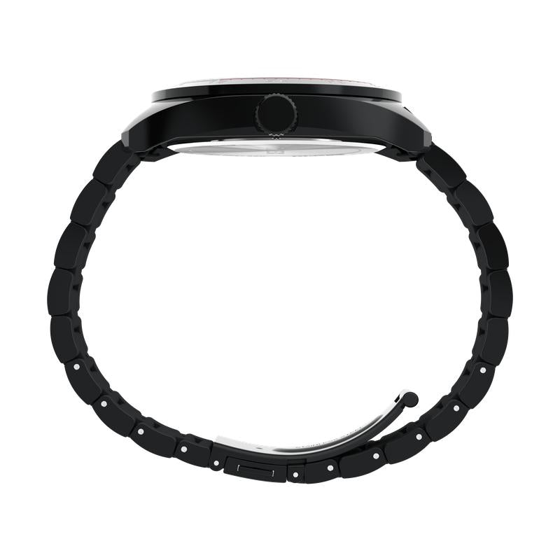 Timex Weston Black Dial Stainless Steel Watch