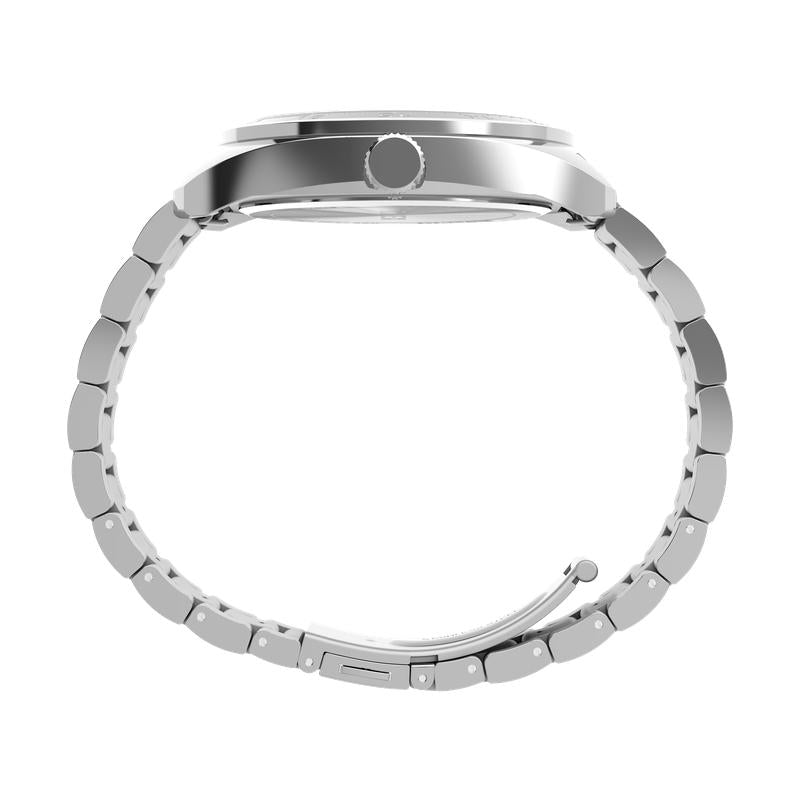 Timex Weston Black Dial Stainless Steel Watch