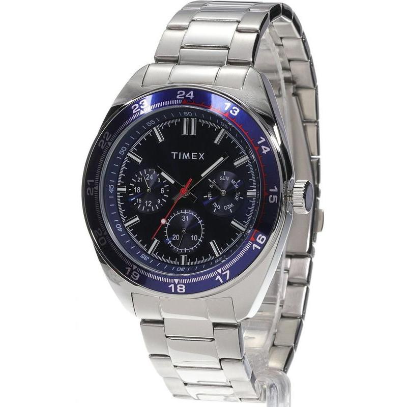 Timex Weston Stainless Steel Blue Dial Watch