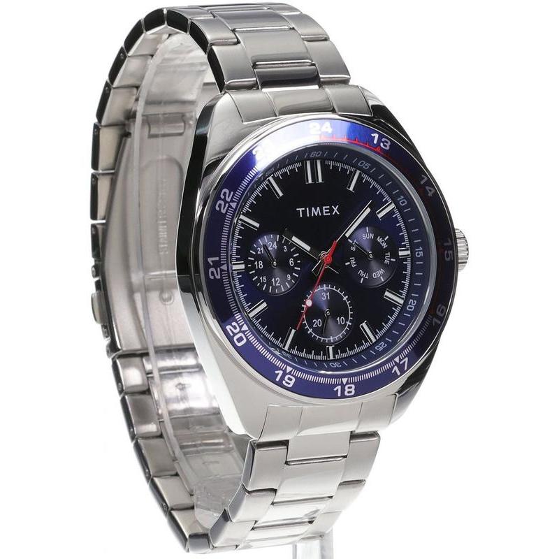 Timex Weston Stainless Steel Blue Dial Watch