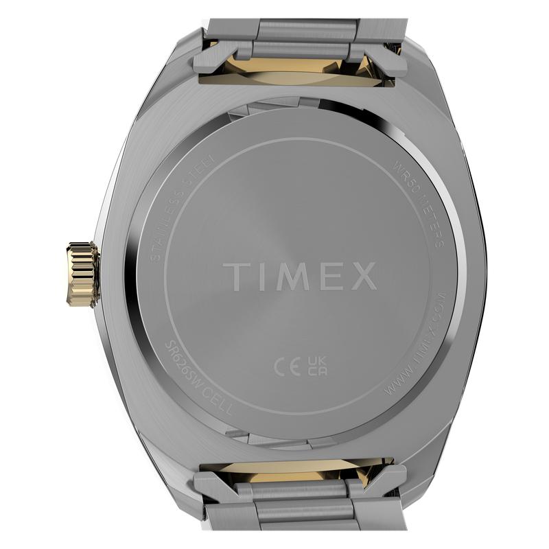 Timex Weston Stainless Steel Bracelet Watch Black Dial
