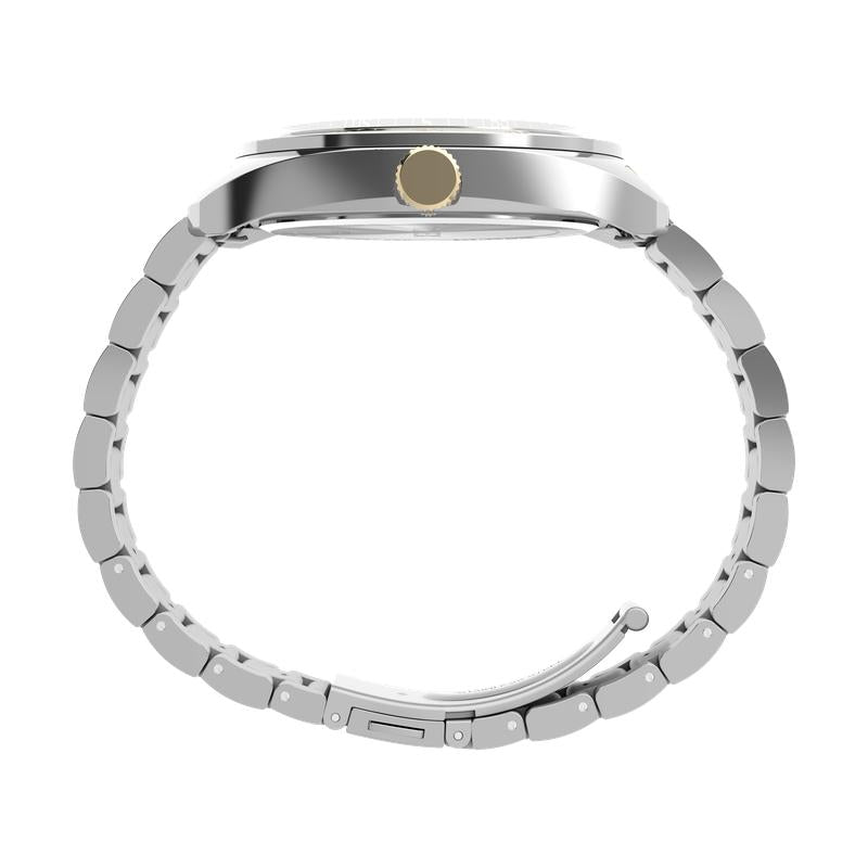 Timex Weston Stainless Steel Bracelet Watch Black Dial