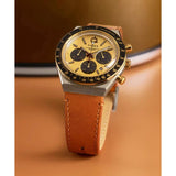 Timex® Chronograph 40mm Leather Strap Watch