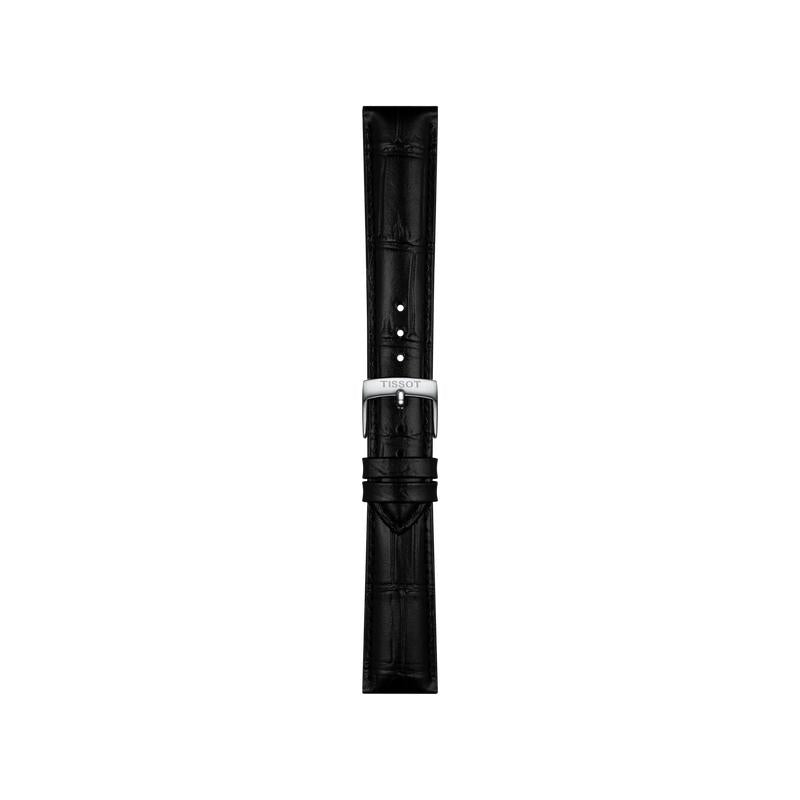 Tissot 18mm Black Leather Watch Strap