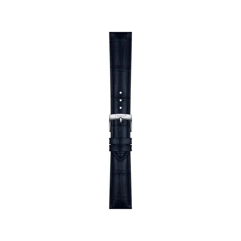 Tissot 18mm Blue Leather Watch Strap
