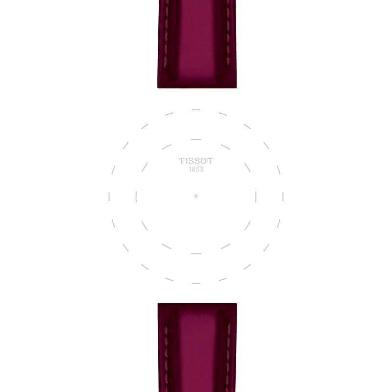 Tissot 18mm Red Synthetic Watch Strap