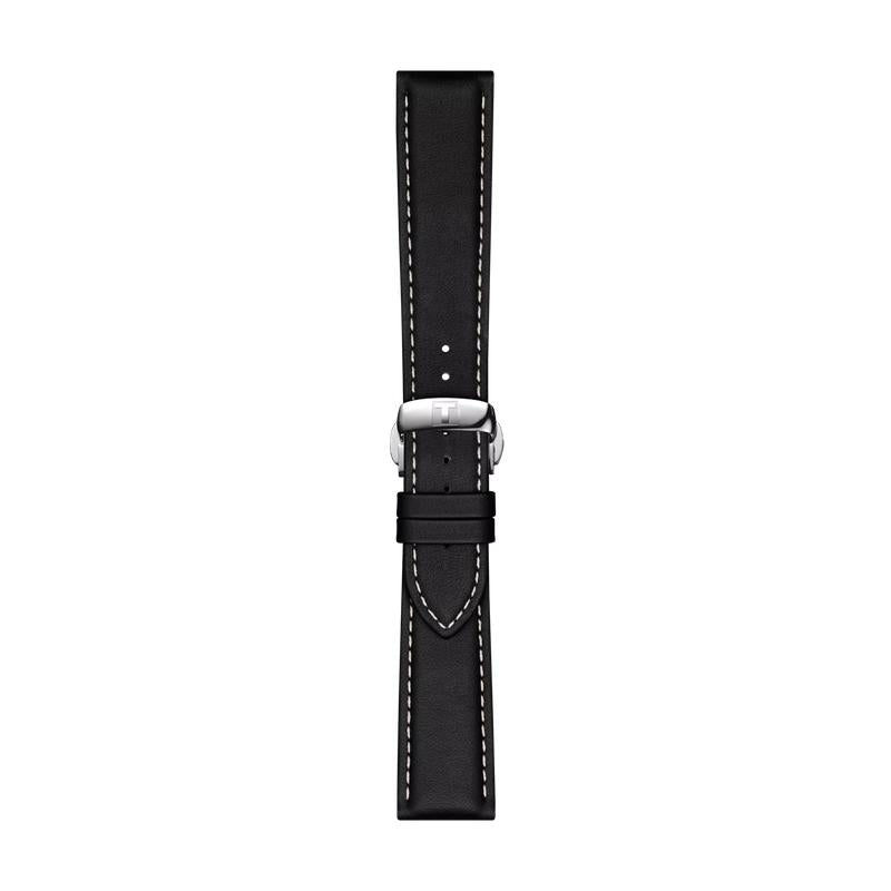 Tissot 21mm Black Leather Watch Strap