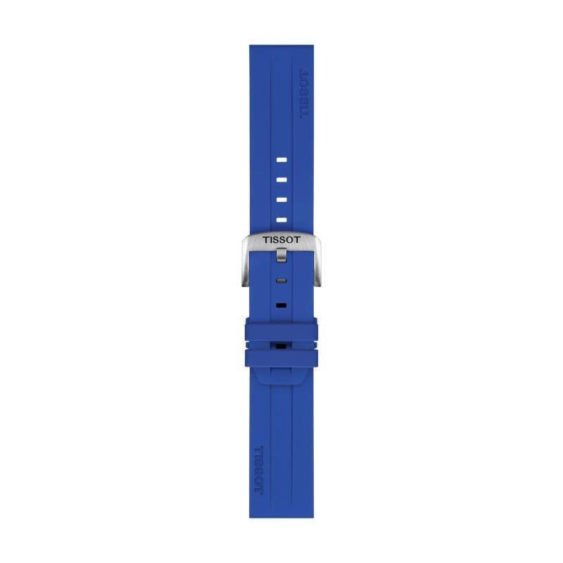 Tissot 22mm Blue Silicone Watch Strap