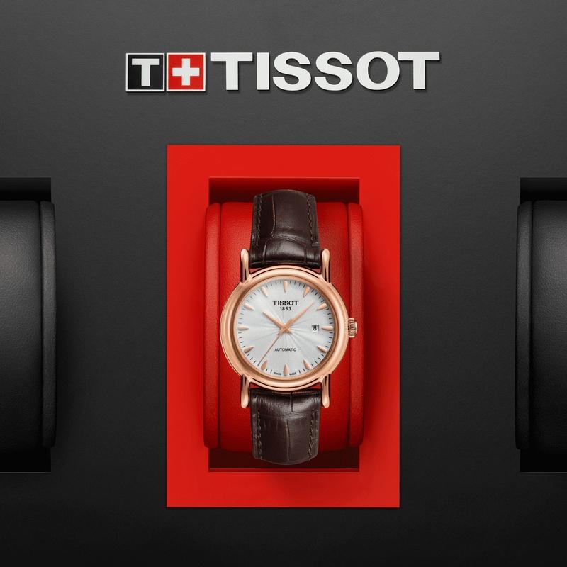 Tissot Carson Automatic Lady 18K Gold Watch T907.007.76.031.00