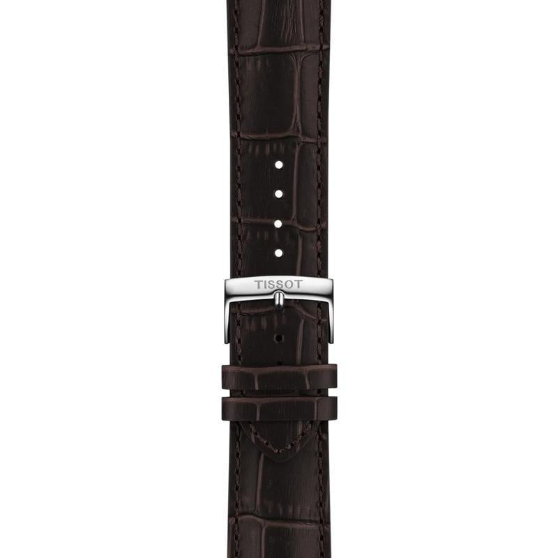 Tissot Chrono Green Dial Brown Leather Strap Watch T116.417.16.092.00