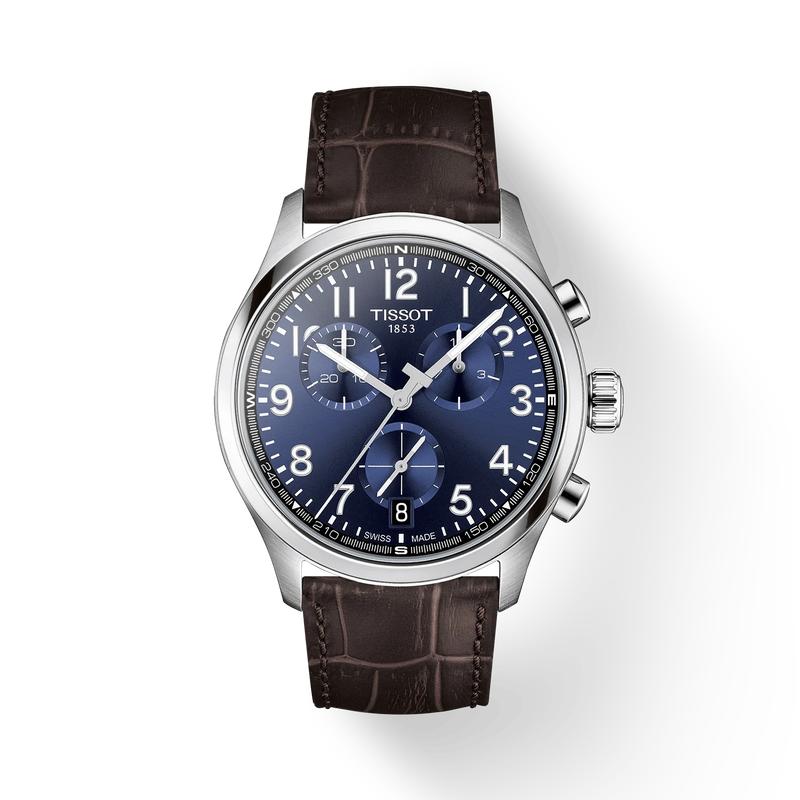 Tissot Chrono Stainless Steel Chronograph Blue Dial T116.417.16.042.00