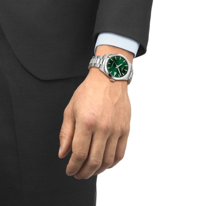 Tissot Gentleman Automatic Green Dial Watch T165.807.11.091.00