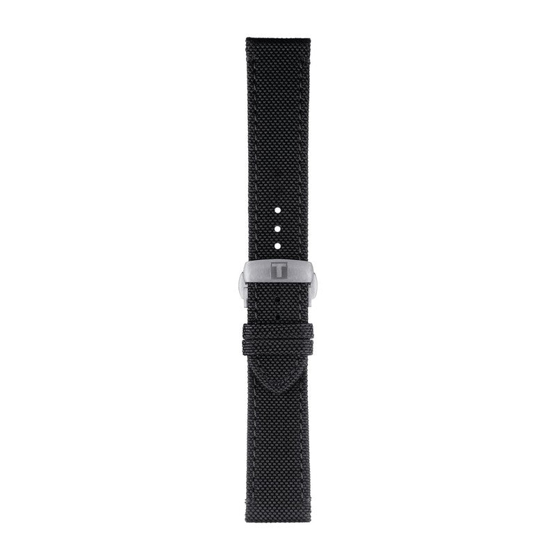 Tissot Official Black Fabric Strap Lugs 21mm