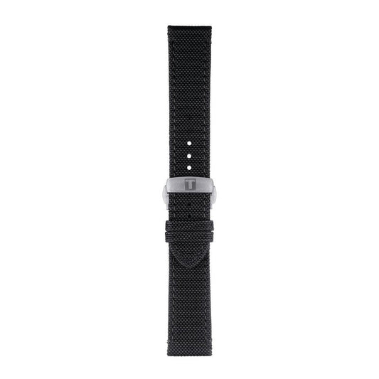 Tissot Official Black Fabric Strap Lugs 21mm