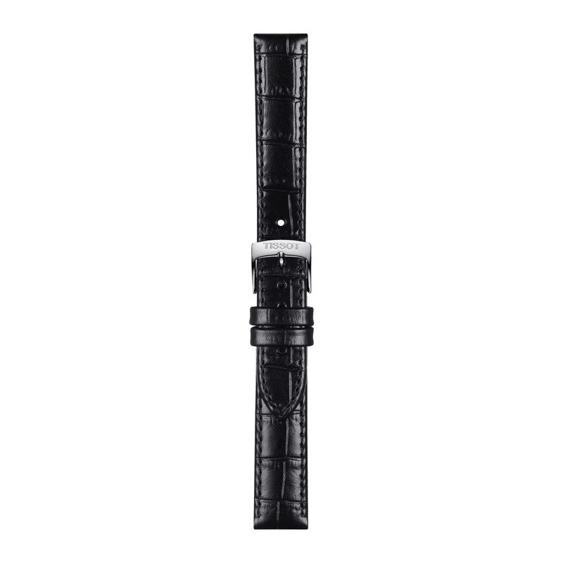 Tissot Official Black Leather Strap Lugs 15mm