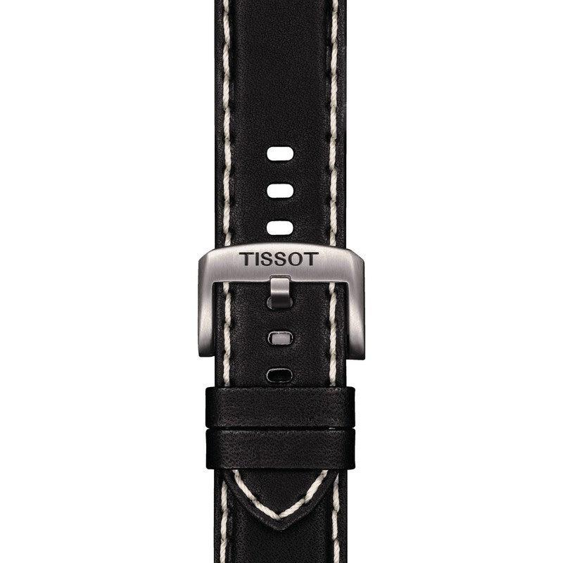 Tissot Official Black Leather Strap Lugs 22mm