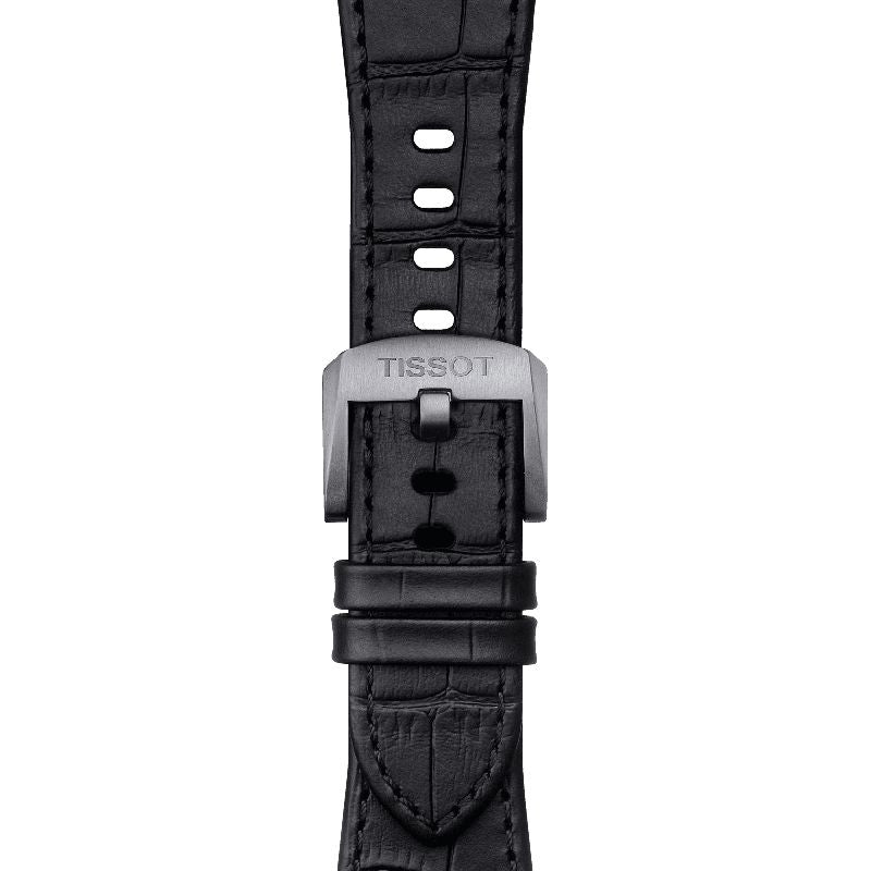 Tissot Official Black PRX Leather Strap with Steel Endpiece