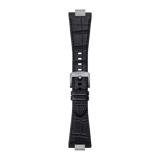 Tissot Official Black PRX Leather Strap with Steel Endpiece