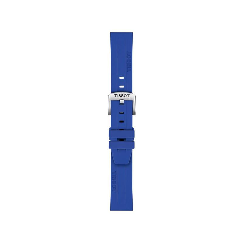 Tissot Official Blue Silicone Strap Lugs 18 mm