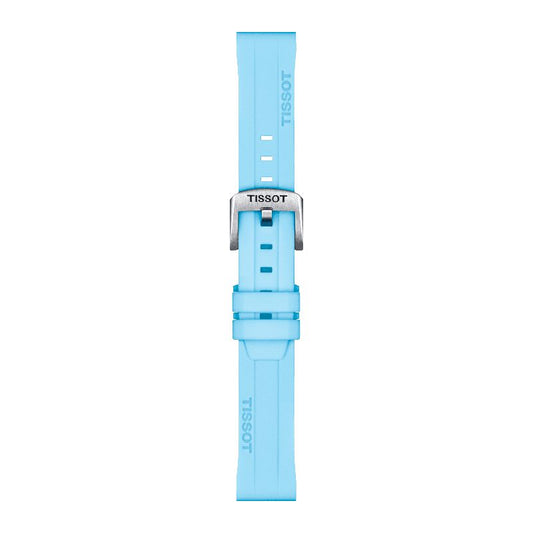 Tissot Official Blue Silicone Strap Lugs 18mm