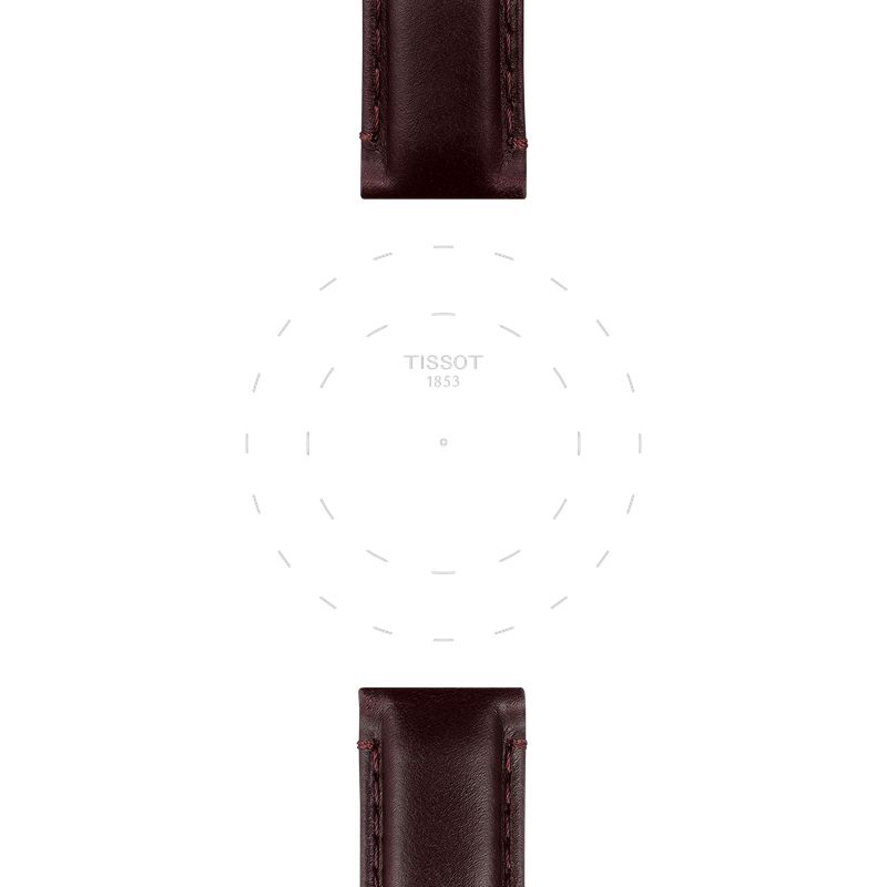 Tissot Official Brown Leather Strap Lugs 20mm