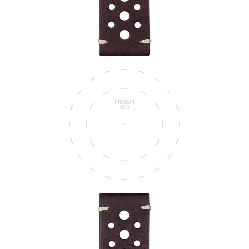 Tissot Official Brown Leather Strap Lugs 22mm