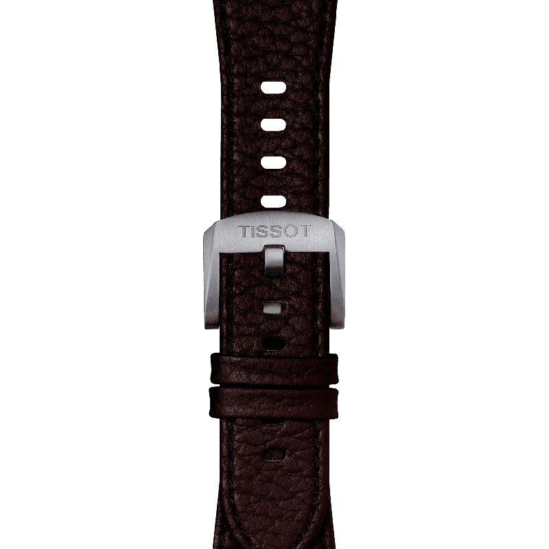 Tissot Official Brown PRX Leather Strap with Steel Endpiece