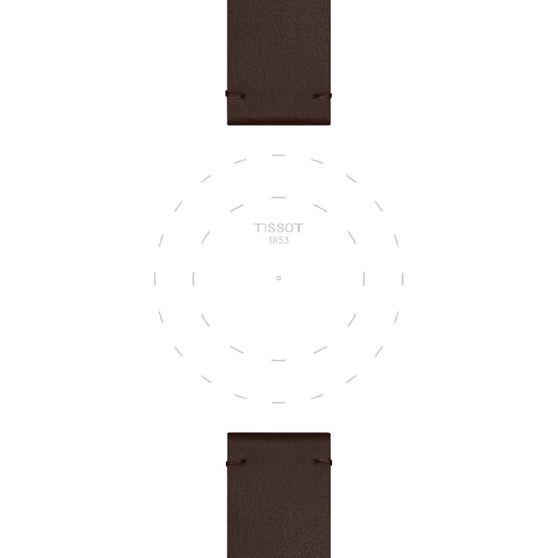 Tissot Official Brown Synthetic Strap Lugs 20mm