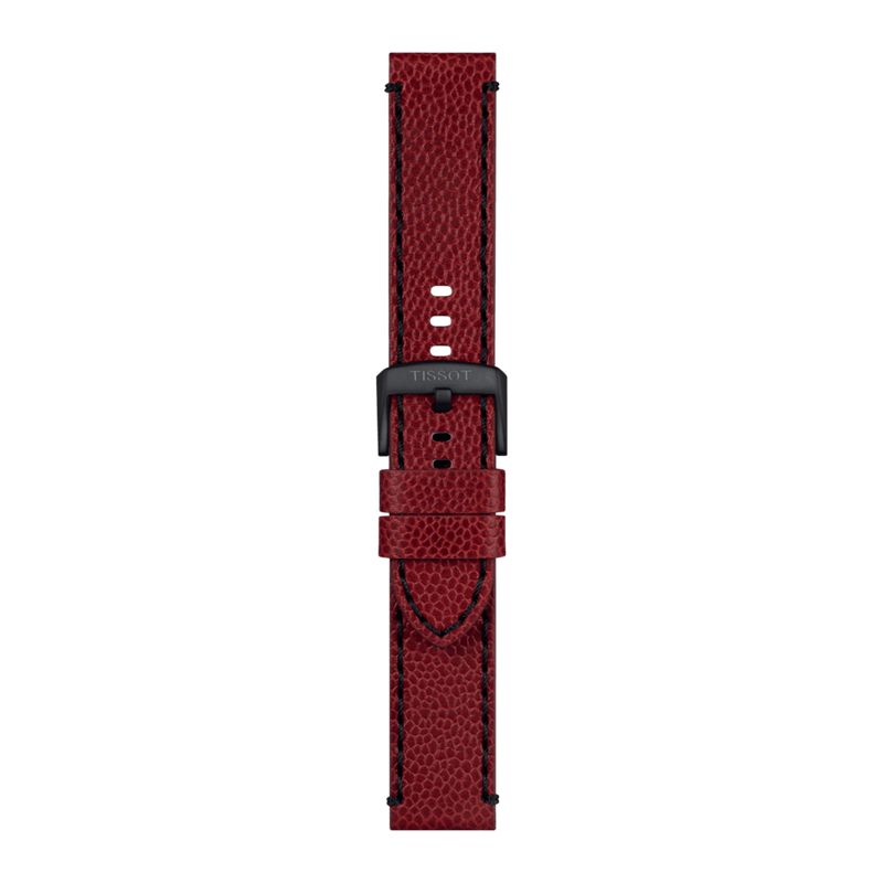 Tissot Official Burgundy Leather Strap Lugs 22mm