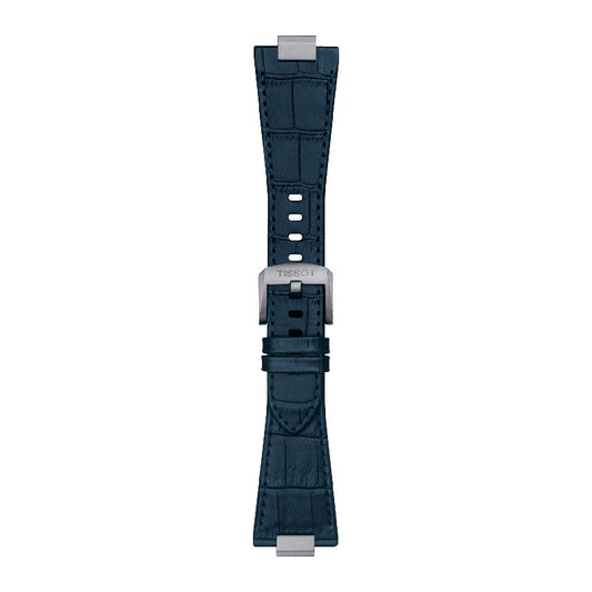 Tissot Official Dark Blue PRX Leather Strap with Steel Endpiece