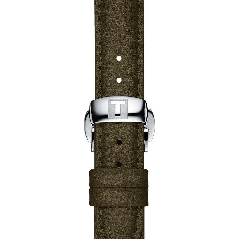 Tissot Official Green Leather Strap Lugs 15mm