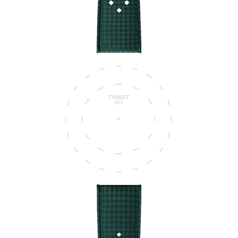 Tissot Official Green Rubber Strap 20mm