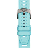 Tissot Official Ice Blue Silicone Strap Lugs 21 mm