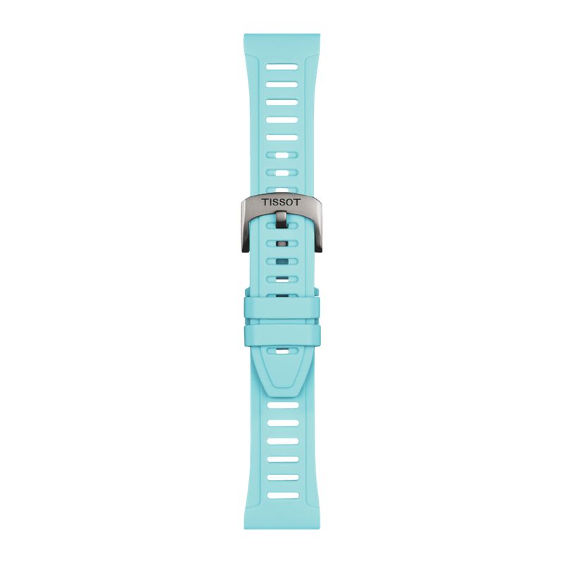Tissot Official Ice Blue Silicone Strap Lugs 21 mm