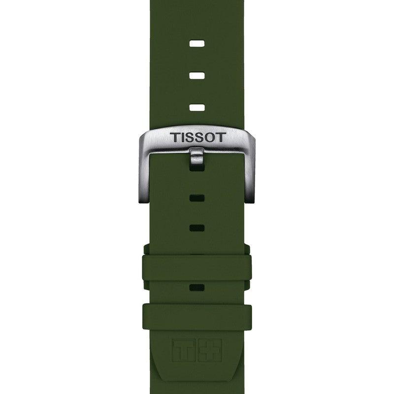 Tissot Official Kaki Silicone Strap Lugs 22mm