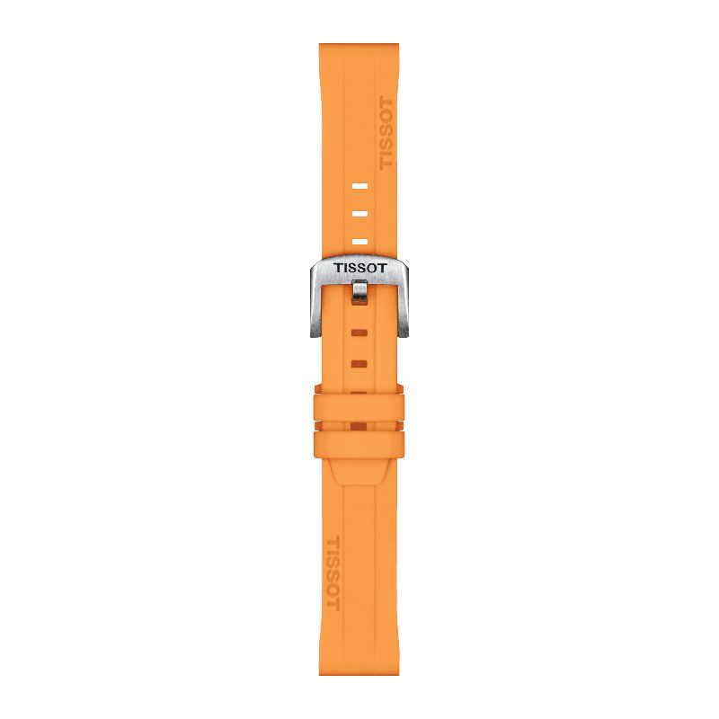 Tissot Official Orange Silicone Strap Lugs 18mm