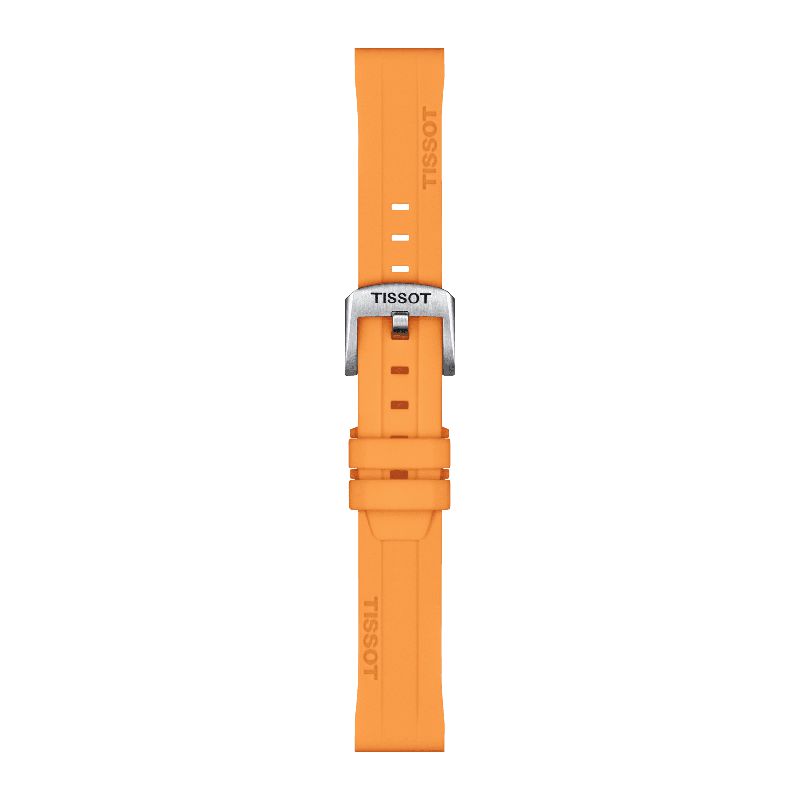 Tissot Official Orange Silicone Strap Lugs 18mm