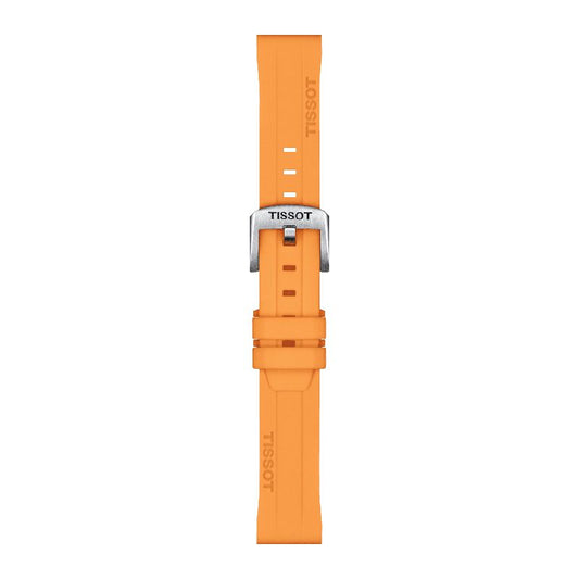 Tissot Official Orange Silicone Strap Lugs 18mm