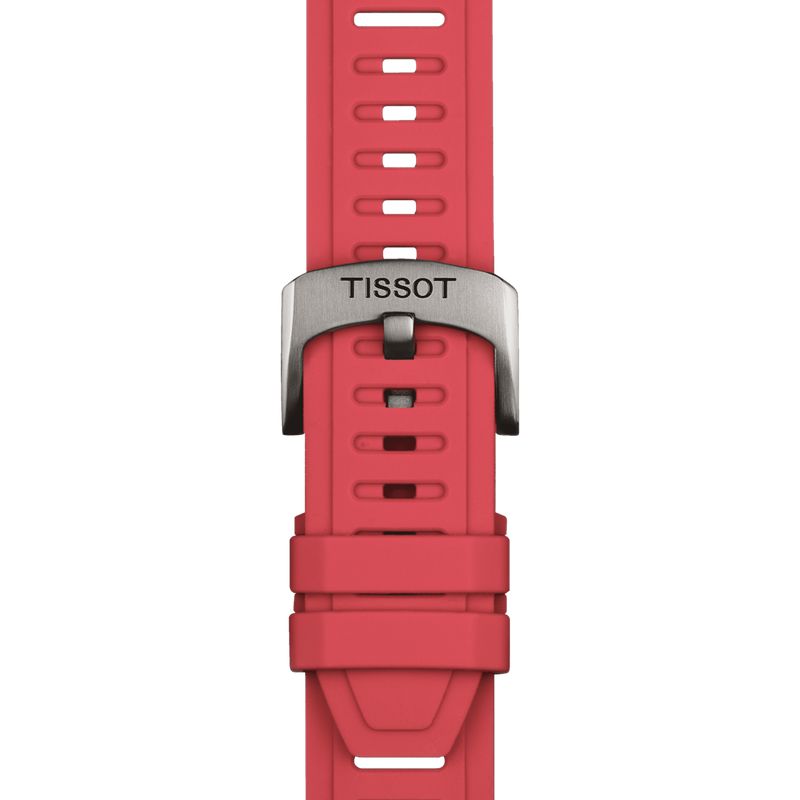 Tissot Official Red Silicone Strap Lugs 21 mm