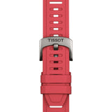 Tissot Official Red Silicone Strap Lugs 21 mm