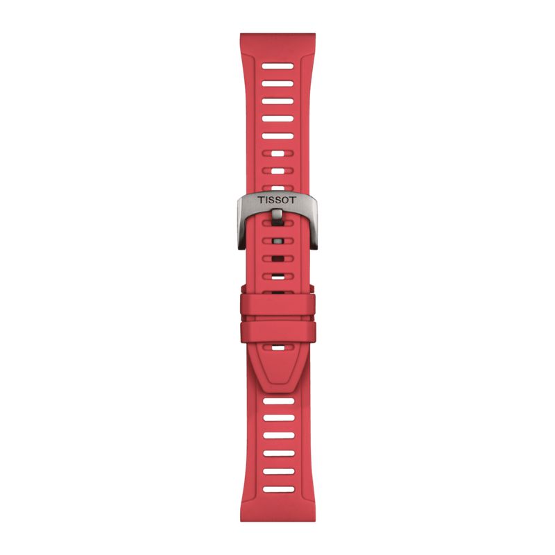 Tissot Official Red Silicone Strap Lugs 21 mm XS