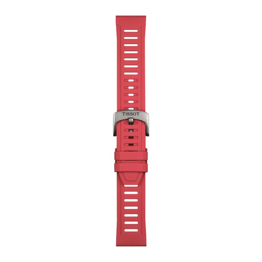 Tissot Official Red Silicone Strap Lugs 21 mm