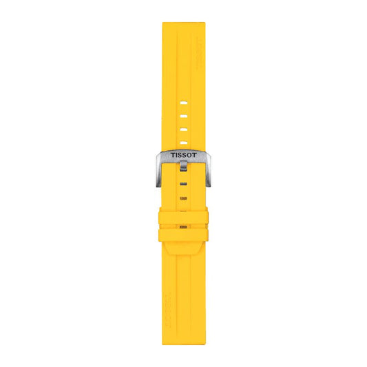Tissot Official Yellow Silicone Strap Lugs 22mm