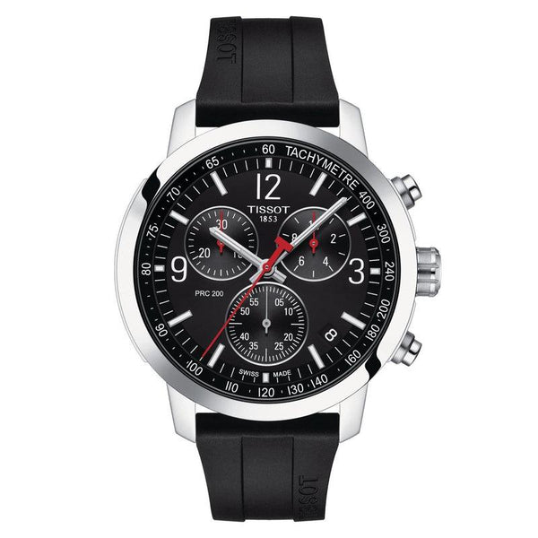 TISSOT PRC 200 クロノグラフ ブラック Tissot-PRC-200-Chronograph-