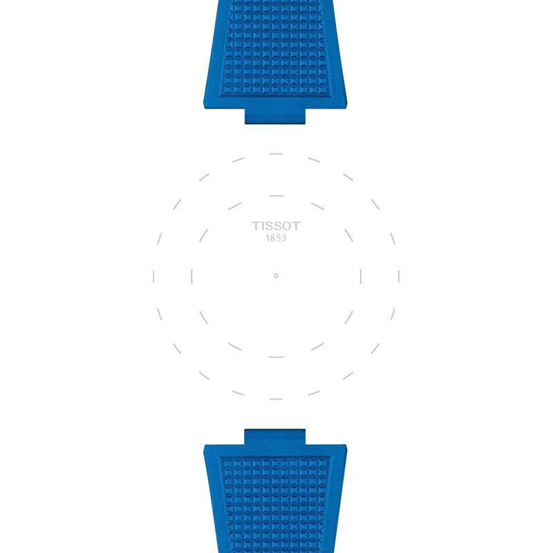Tissot PRX 40mm Blue Rubber Watch Strap